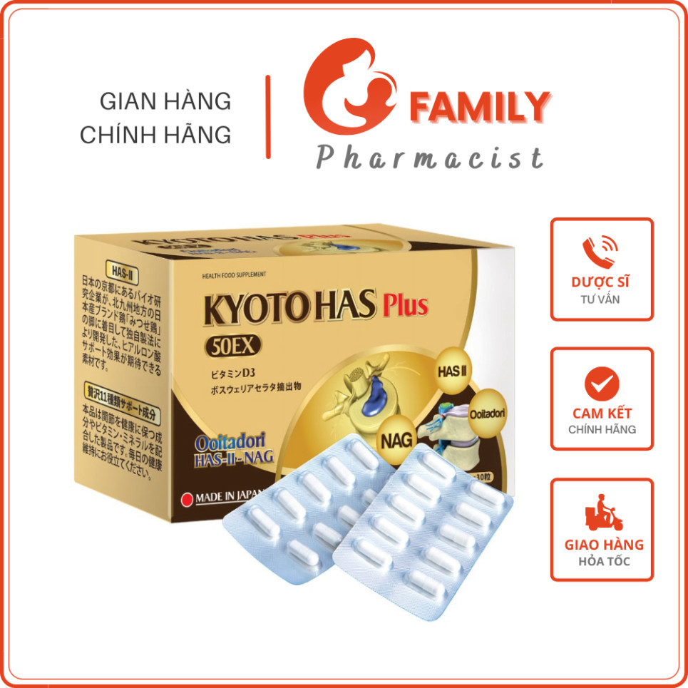 Kyoto Has 50EX PLUS – Giải pháp thoát vị địa đệm, giảm đau và phục hồi xương khớp, tái tạo sụn khớp