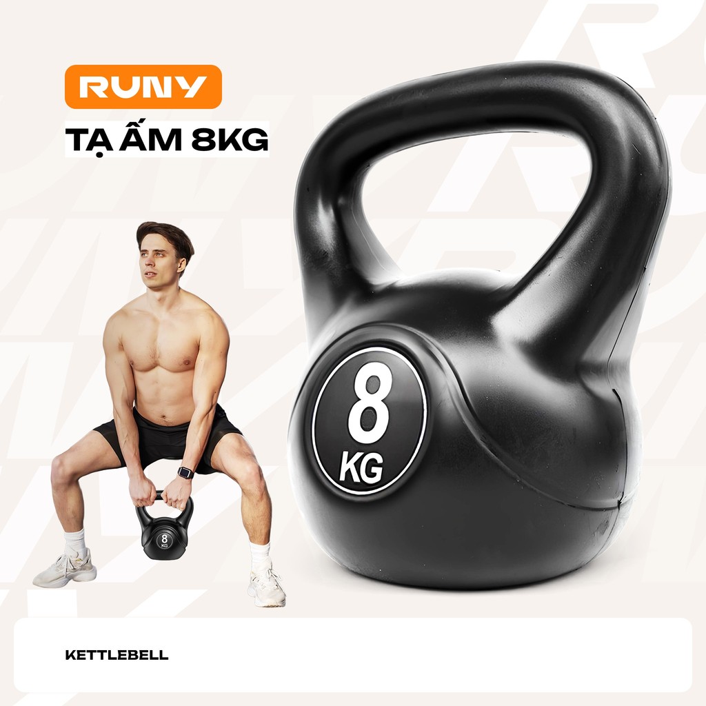 [1 Cái] Tạ Bình Vôi, Tạ Chuông 8kg Tập Squat, Tạ Ấm Dụng Cụ Thể Thao Tại Nhà Chống Đẩy - TaAm-8kg