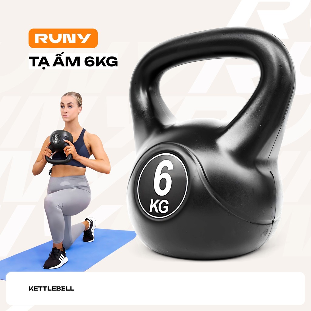 [1 Cái] Tạ Bình Vôi, Tạ Chuông 6kg Tập Squat, Tạ Ấm Dụng Cụ Thể Thao Tại Nhà Chống Đẩy - TaAm-6kg
