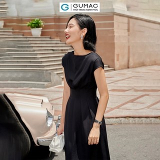 Đầm nữ GUMAC ly xếp eo LD0919 