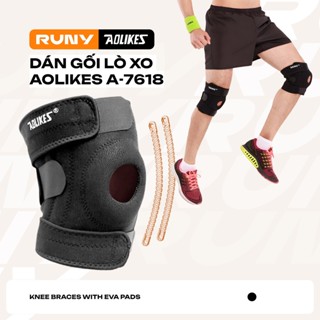 Băng Bảo Vệ Đầu Gối Dán Gối Aolikes A-7618 | Kèm Lò Xo Thể Thao Chính Hãng 