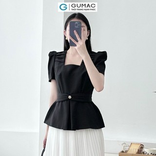 Áo peplum xếp ly cổ  AE06083