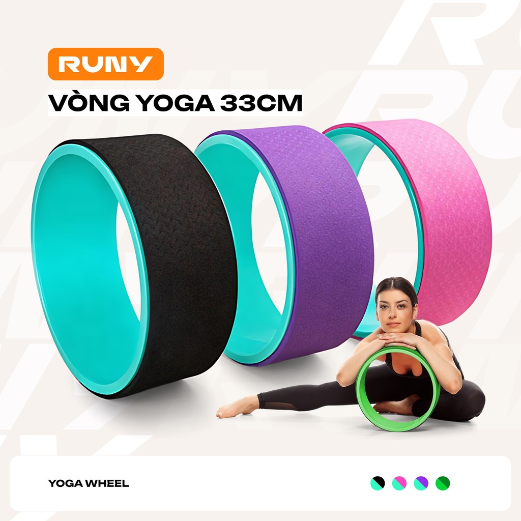 Vòng Tập Yoga Bản Lớn 33cm Khung Nhựa ABS Bọc TPE Nặng Chuẩn 1.3kg 4.9 - Vong33cm