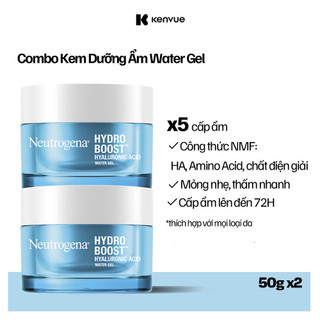  Combo 2 Kem dưỡng ẩm cấp nước Neutrogena® Hydro Boost Hyaluronic Acid Water Gel  50gx2  