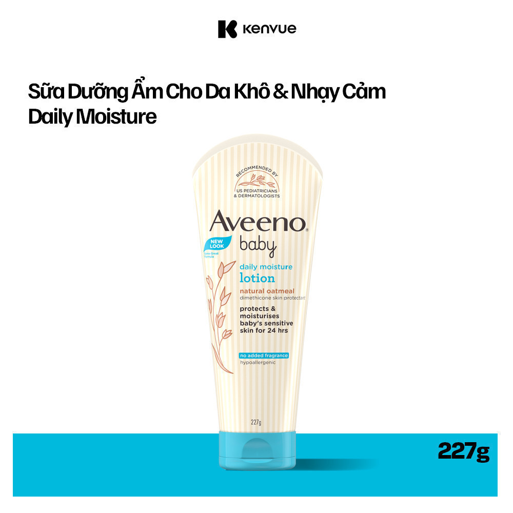 Sữa dưỡng thể hàng ngày Aveeno Baby Daily Moisture Lotion 227g