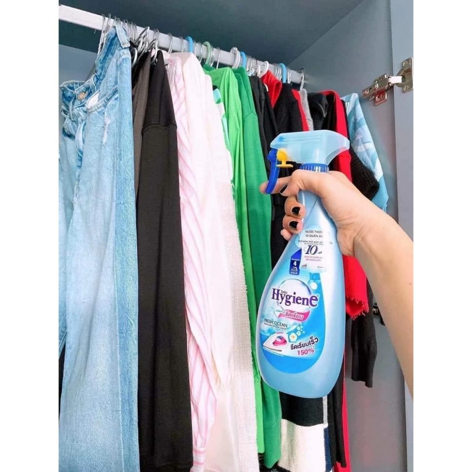 Chai Xịt Ủi Thơm Quần Áo HYGIENE Thái Lan 550ml. Chai xịt ủi thơm quần áo HYGIENE Thái Lan 550ml