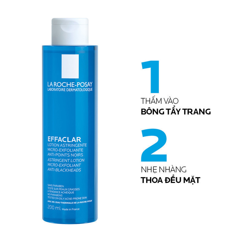 Nước cân bằng (toner) giàu khoáng dành cho da dầu La Roche-Posay Effaclar Astringent Lotion 200ml | BigBuy360 - bigbuy360.vn