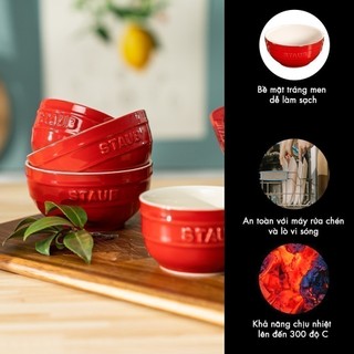 Tô gốm sứ cao cấp STAUB Ceramic Bowl 17cm (đỏ cherry)