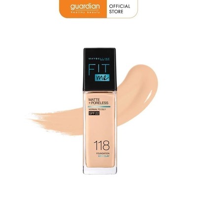 Kem Nền Mịn Nhẹ Kiềm Dầu Maybelline Fit Me Spf22 #118 Light Beige 30ml