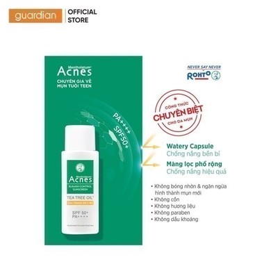 Sữa Chống Nắng Hỗ Trợ Giảm Mụn Acnes Blemish Control Sunscreen 50g