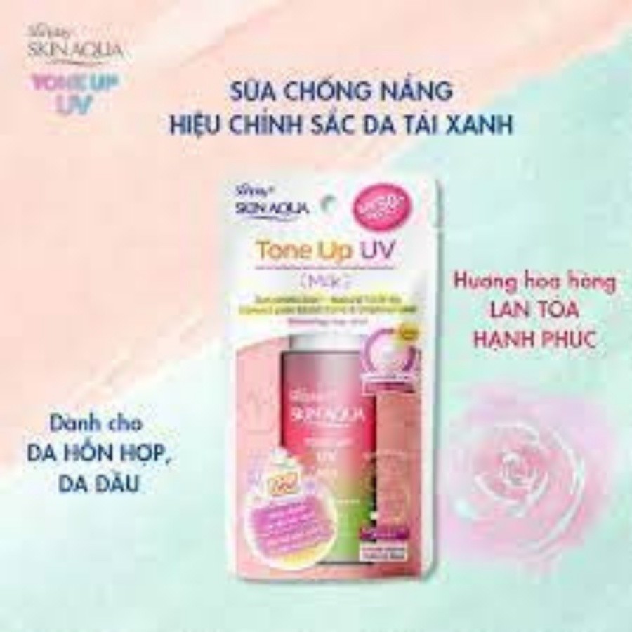 Sữa Chống Nắng Hỗ Trợ Hiệu Chỉnh Sắc Da Sunplay Skin Aqua Tone Up Rose Color 50Gr