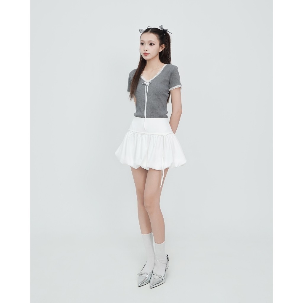 DALLA Chân váy bí phối nơ (CV19) | BigBuy360 - bigbuy360.vn