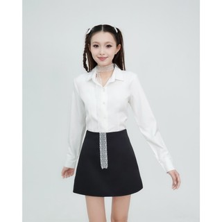 DALLA Áo sơ mi phom ôm basic tay dài (SM05) Camie Shirt
