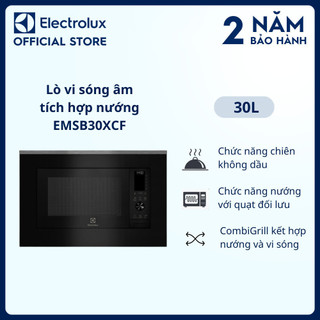 Lò vi sóng âm Electrolux tích hợp nướng đối lưu UltimateTaste 900 30L EMSB30XCF
