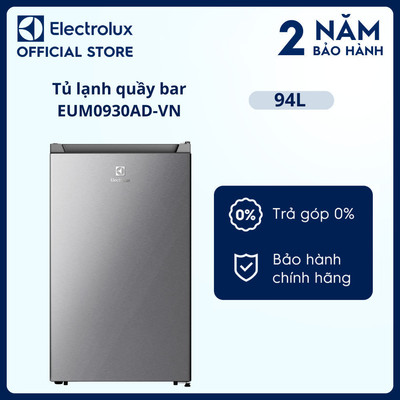 Free giao hàng - Tủ lạnh mini 94L Electrolux EUM0930AD-VN - Ngăn đá riêng đèn LED sáng, tiết kiệm điện, nhỏ gọn