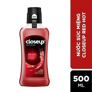(HSD:10/2025) Nước súc miệng CloseUp Red Hot 500ml