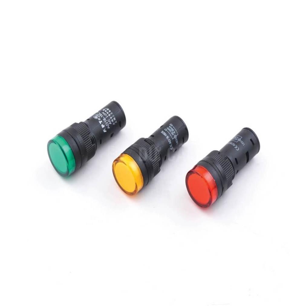 Đèn Báo Pha, Bóng báo Phi 16 AD16-16C Led 3 Màu nhỏ gọn tiện lợi