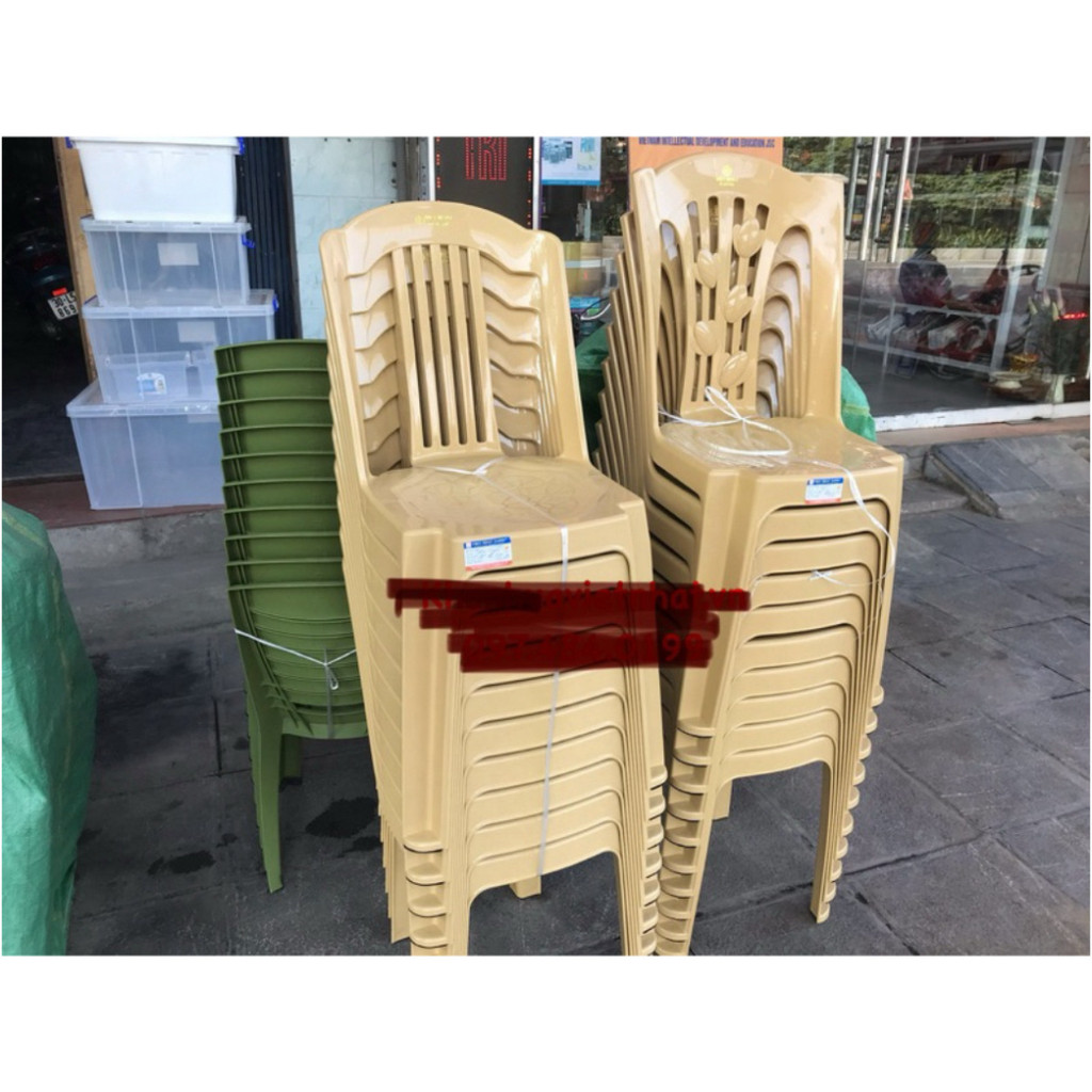 (Chính Hãng 100%) Ghế tựa Việt Nhật 5 bông đại nhà hàng, quán ăn, ghế cao 45cm ngồi bàn cao 70cm