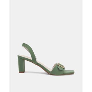 Giày Sandal Nữ 7cm Thời Trang JUNO Mũi Vuông Khóa Trang Trí SD07044