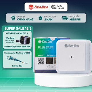 Đèn ngủ cảm biến nhỏ gọn Rạng Đông - Model: ĐN02.LS 65x65/0.3W