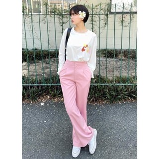 CARA Quần dài nữ Wide basic nhiều màu đơn giản dạo phố