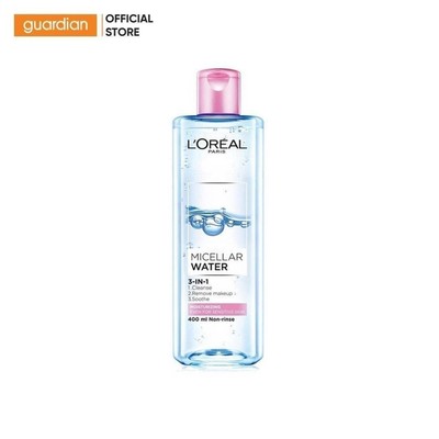 Nước Tẩy Trang Dưỡng Ẩm Cho Da Thường, Khô L'Oreal Paris Micellar Water 3-In-1 Moisturizing 400Ml