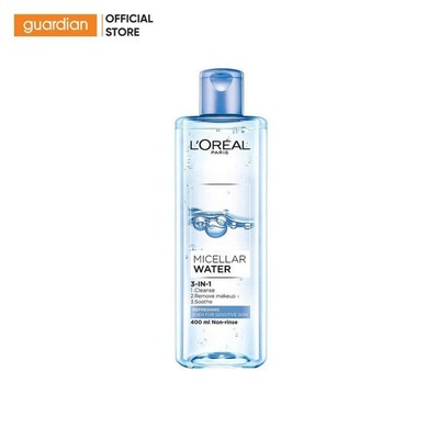 Nước Tẩy Trang L'Oréal Paris 3 In 1 Micellar Water Làm Tươi Mát Da Guardian 400Ml