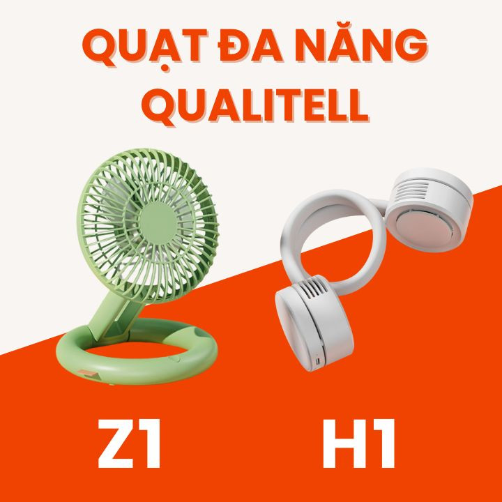Quạt mini đeo cổ Xiao Qualitell H1 - Quạt mini Xiao Qualitell Z1