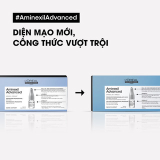 Tinh chất giảm rụng tóc chuyên nghiệp L'Oréal Professionnel Aminexil Advanced Ampoule (10 lọ x 6ml) MỚI