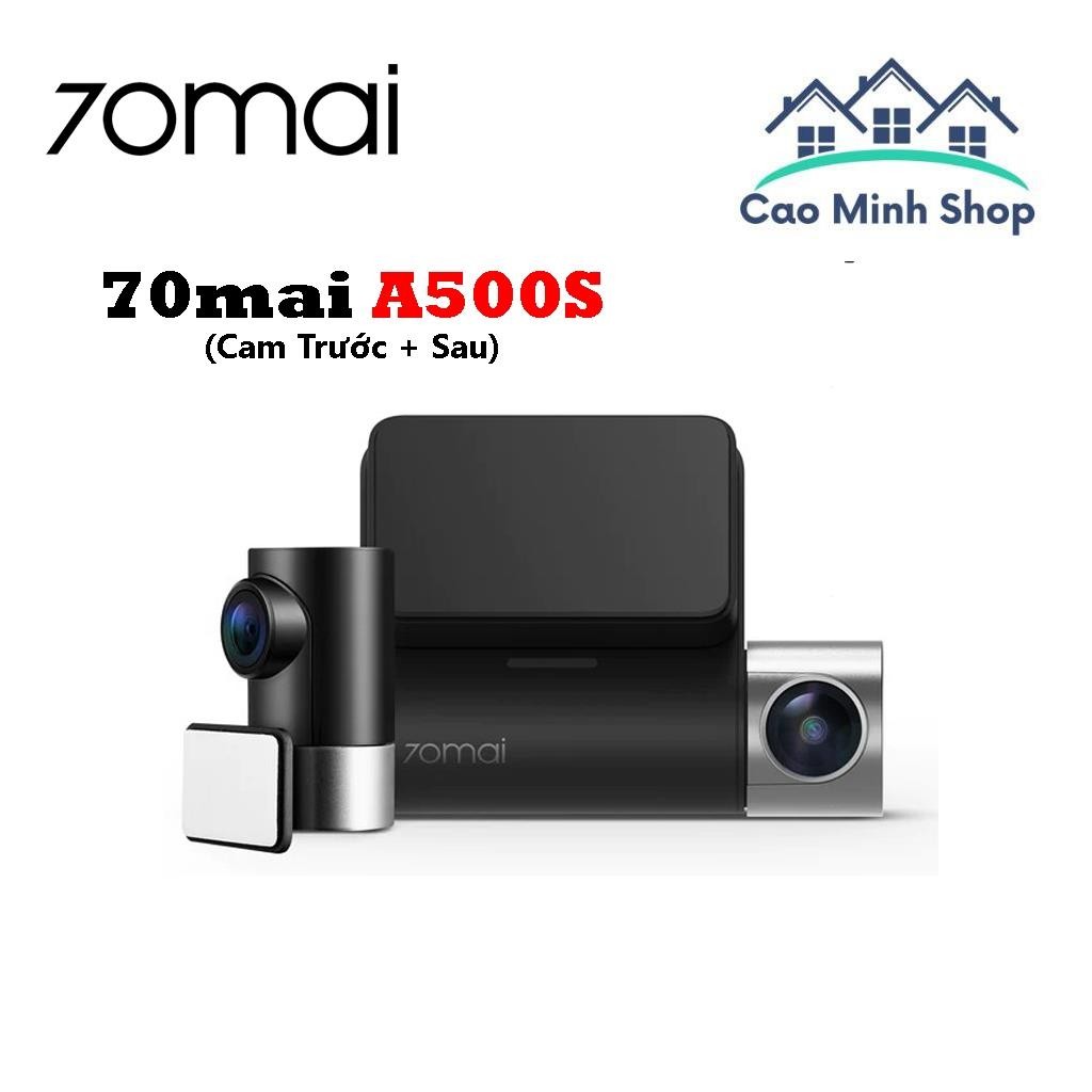 Camera hành trình 70mai Pro Plus+ A500S ghi hình 2.7K, 2 mắt quay trước sau, bản Quốc tế chính hãng 