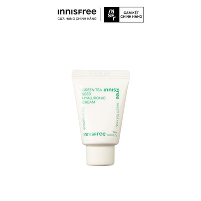 (Quà tặng không bán) Kem dưỡng ẩm trà xanh innisfree Green Tea Seed Hyaluronic Cream 15ml