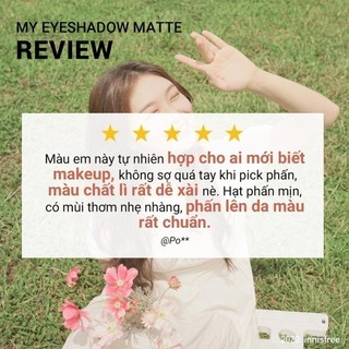Phấn mắt dạng lì innisfree My Eyeshadow Matte 2g (màu 1-21)