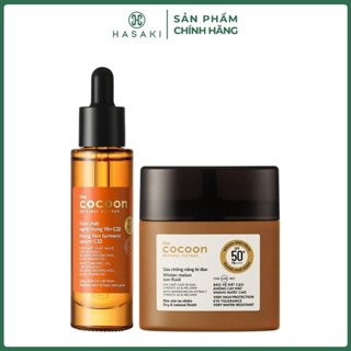Combo Cocoon Tinh Chất Nghệ Hưng Yên x2.2 30ml + Sữa Chống Nắng Bí Đao 50ml Hasaki