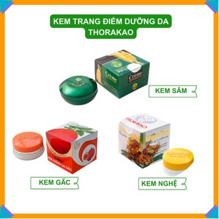  Kem trang điểm dưỡng da Thorakao kem nghệ 3g   Kem gấc 3g   Kem Sâm 7g 