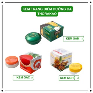  Kem trang điểm dưỡng da Thorakao kem nghệ 3g   Kem gấc 3g   Kem Sâm 7g 