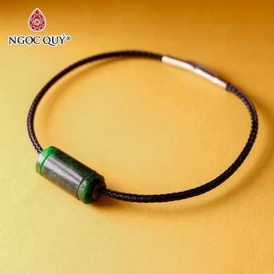 Vòng dây thép lu thống cẩm thạch sơn thủy - Ngọc Quý
