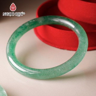  Vòng đá thạch anh dâu xanh bản tròn - Ngọc Quý 