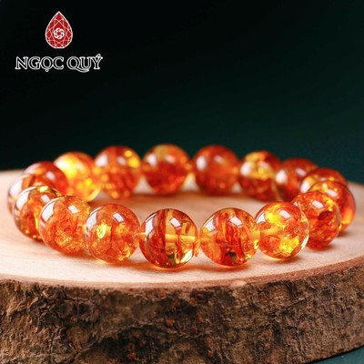 Vòng tay chuỗi hạt Hổ Phách - Ngọc Quý