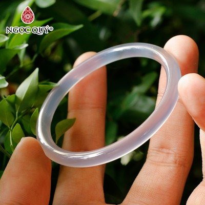 Vòng tay mã não - Vòng tay chalcedony xám - Ngọc Quý