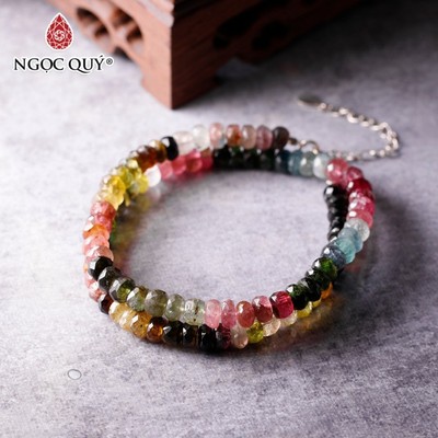 Chuỗi tourmaline 4x5mm dài 34cm - Ngọc Quý