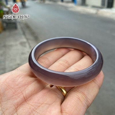 Vòng tay chalcedony tím - Ngọc Quý