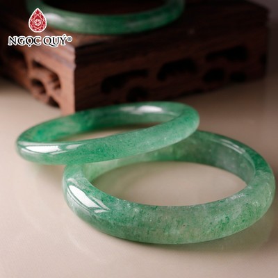 Vòng Khối Đá Thạch Anh Xanh Aventureine - Ngọc Quý