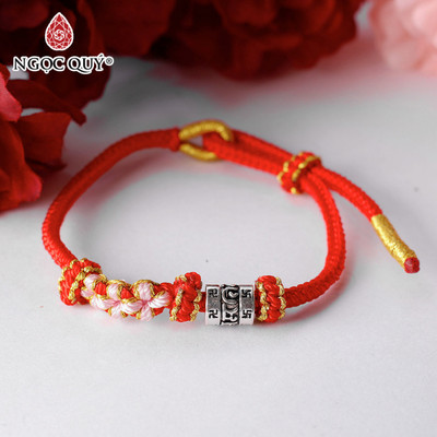 Vòng tay thắt dây phối charm S925 cao cấp [Mẫu NQVT3526] - Ngọc Quý