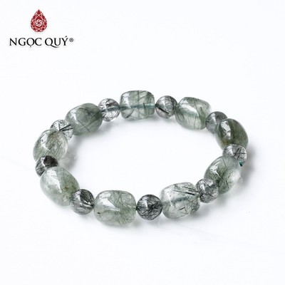 Vòng tay thạch anh tóc xanh - Ngọc Quý