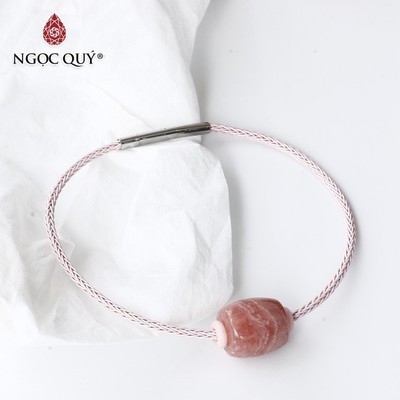 Vòng dây thép lu thống đào hoa 12x13mm - Ngọc Quý