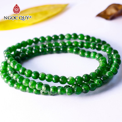 Chuỗi hạt 3line đá diopside - Ngọc Quý