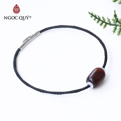 Vòng dây thép đá TA mắt hổ nâu đỏ - Ngọc Quý