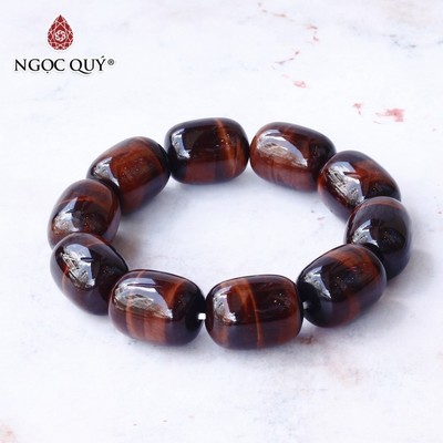 Vòng tay lu thống TA mắt hổ - Ngọc Quý