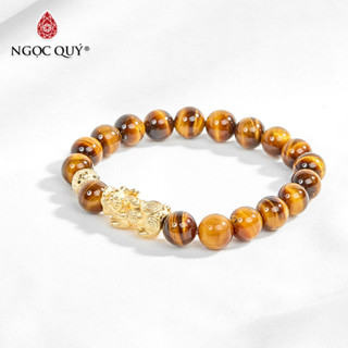  Vòng tay đá thiên nhiên phối tỳ hưu tài lộc - Ngọc Quý 