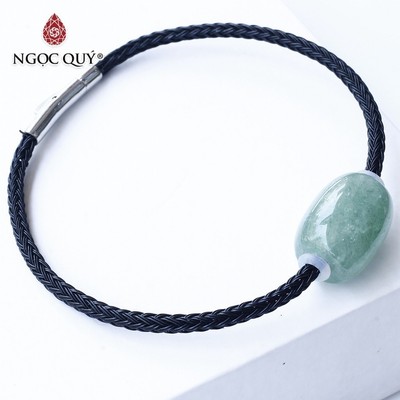 Vòng dây thép đá TA dâu xanh - Ngọc Quý